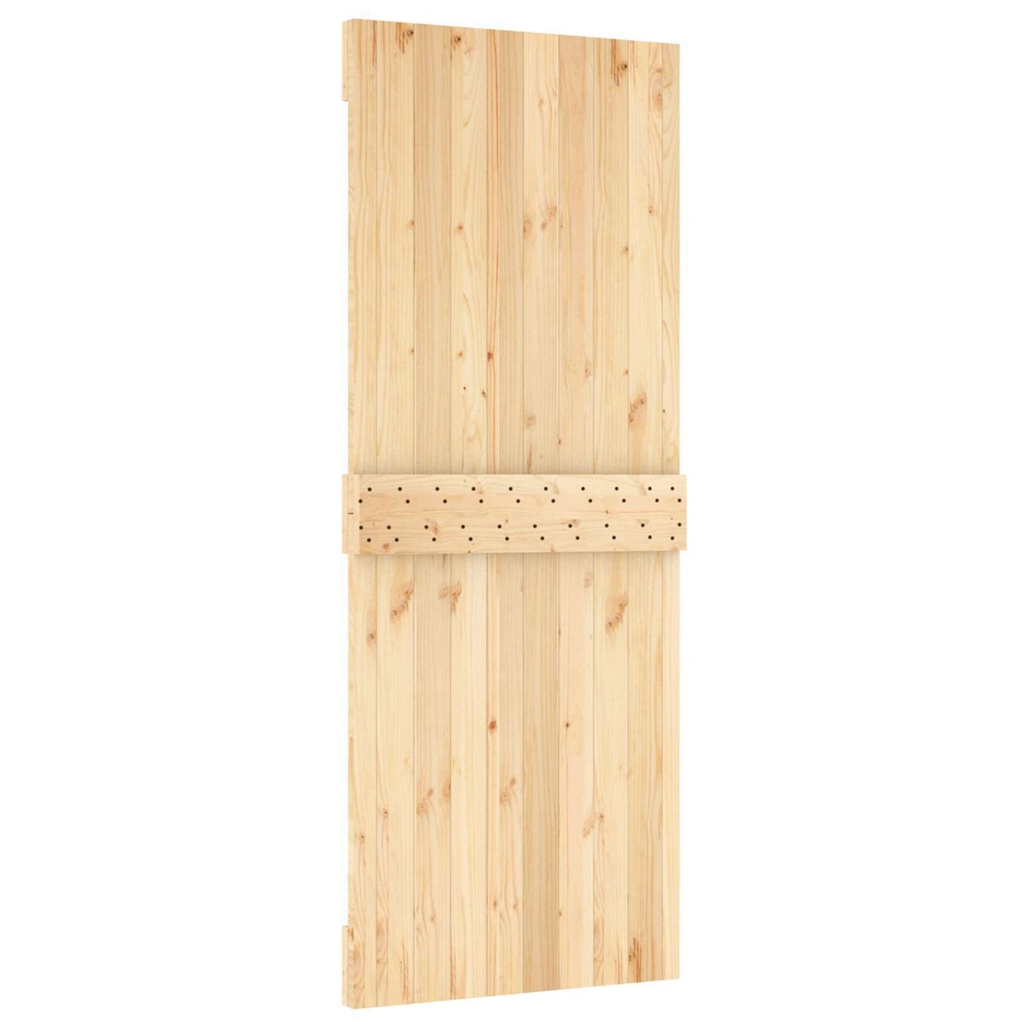 Door NARVIK 31.50 x 82.68 in Solid Pine Wood (Untreated)
