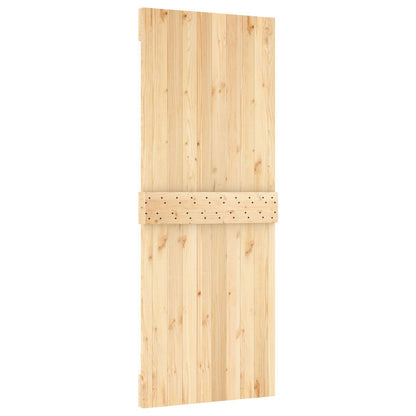 Door NARVIK 31.50 x 82.68 in Solid Pine Wood (Untreated)