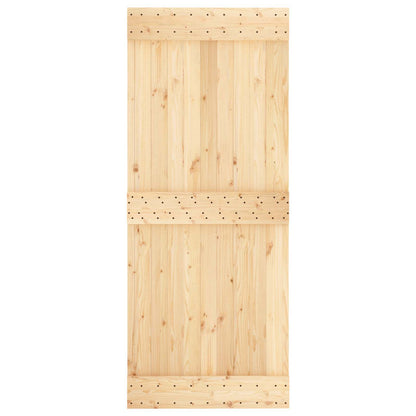 Door NARVIK 33.46 x 82.68 in Solid Pine Wood (Untreated)