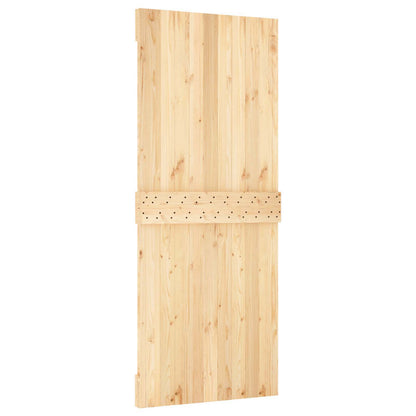 Door NARVIK 33.46 x 82.68 in Solid Pine Wood (Untreated)