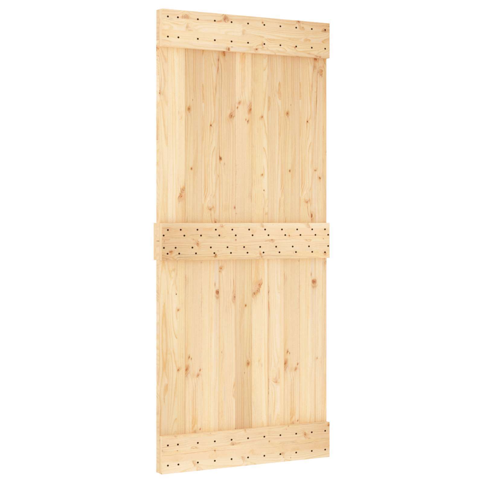 | Door | NARVIK Natural 35.43 x 82.68 in Solid Pine Wood