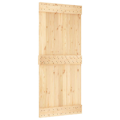 Door NARVIK 35.43 x 82.68 in Solid Pine Wood (Untreated)