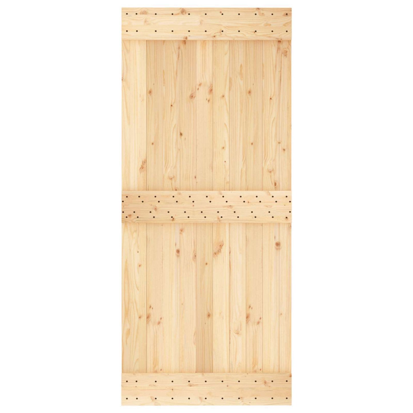 Door NARVIK 35.43 x 82.68 in Solid Pine Wood (Untreated)