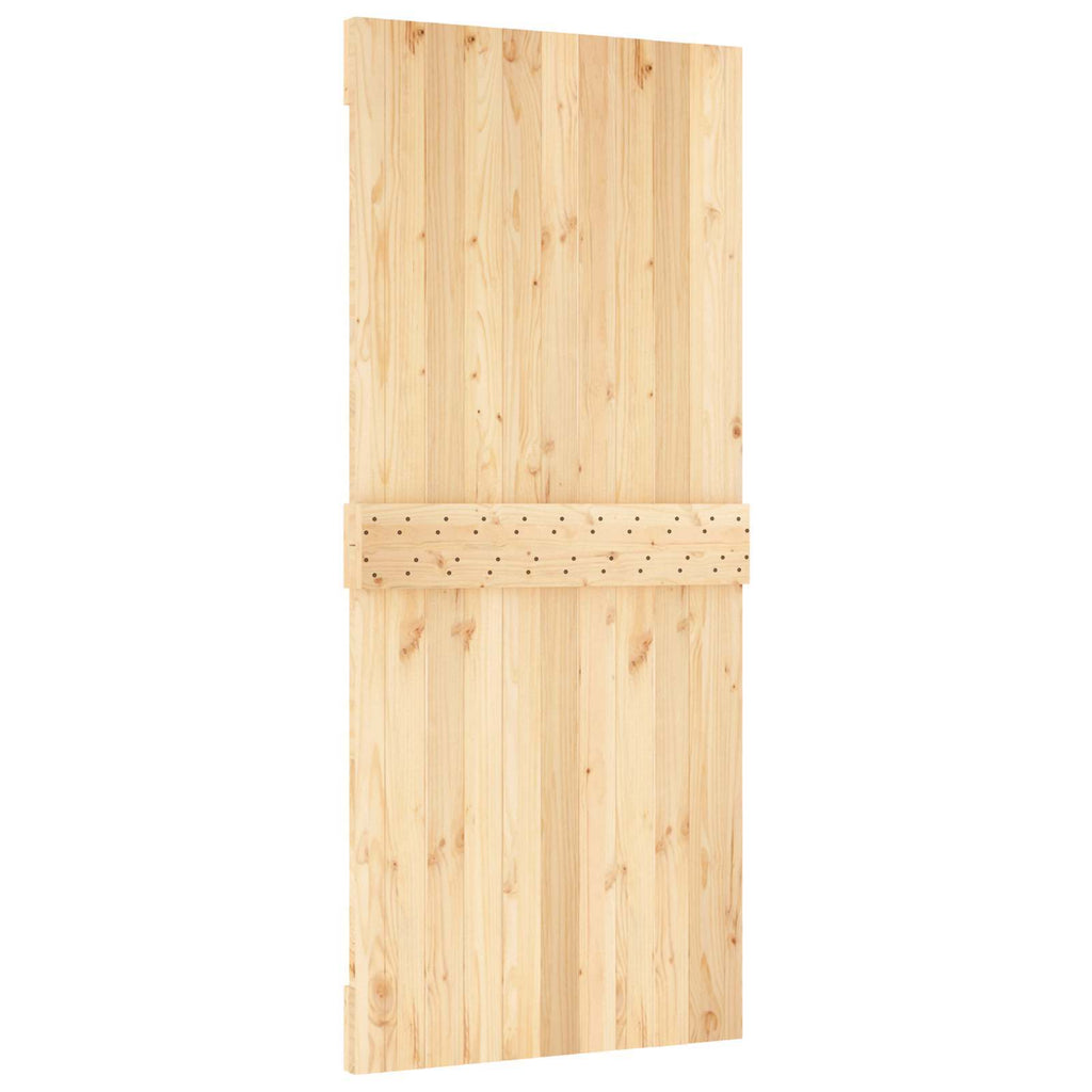 | Door | NARVIK Natural 35.43 x 82.68 in Solid Pine Wood
