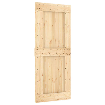 Door NARVIK 33.46 x 82.68 in Solid Pine Wood (Untreated)