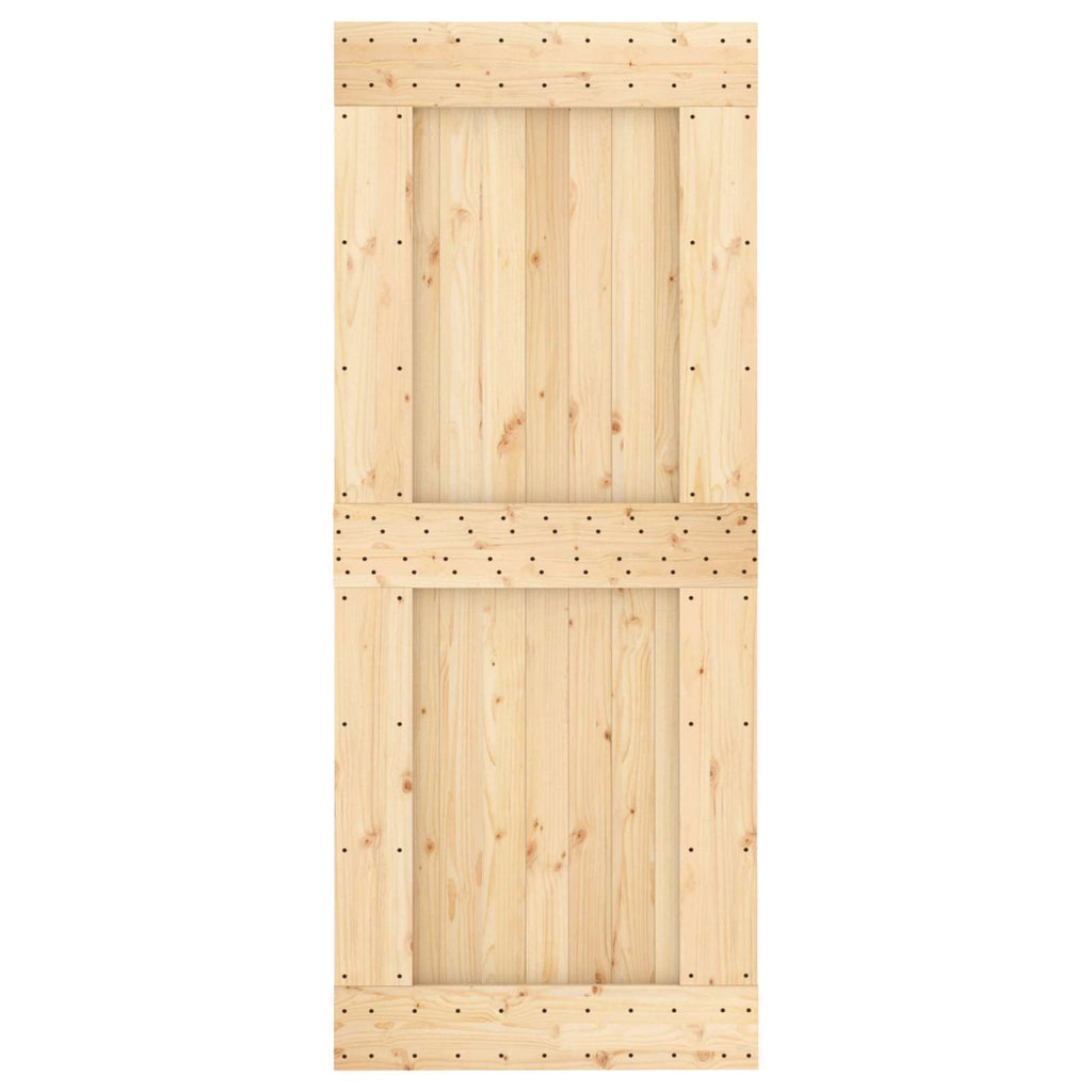 | Door | NARVIK Natural 33.46 x 82.68 in Solid Pine Wood