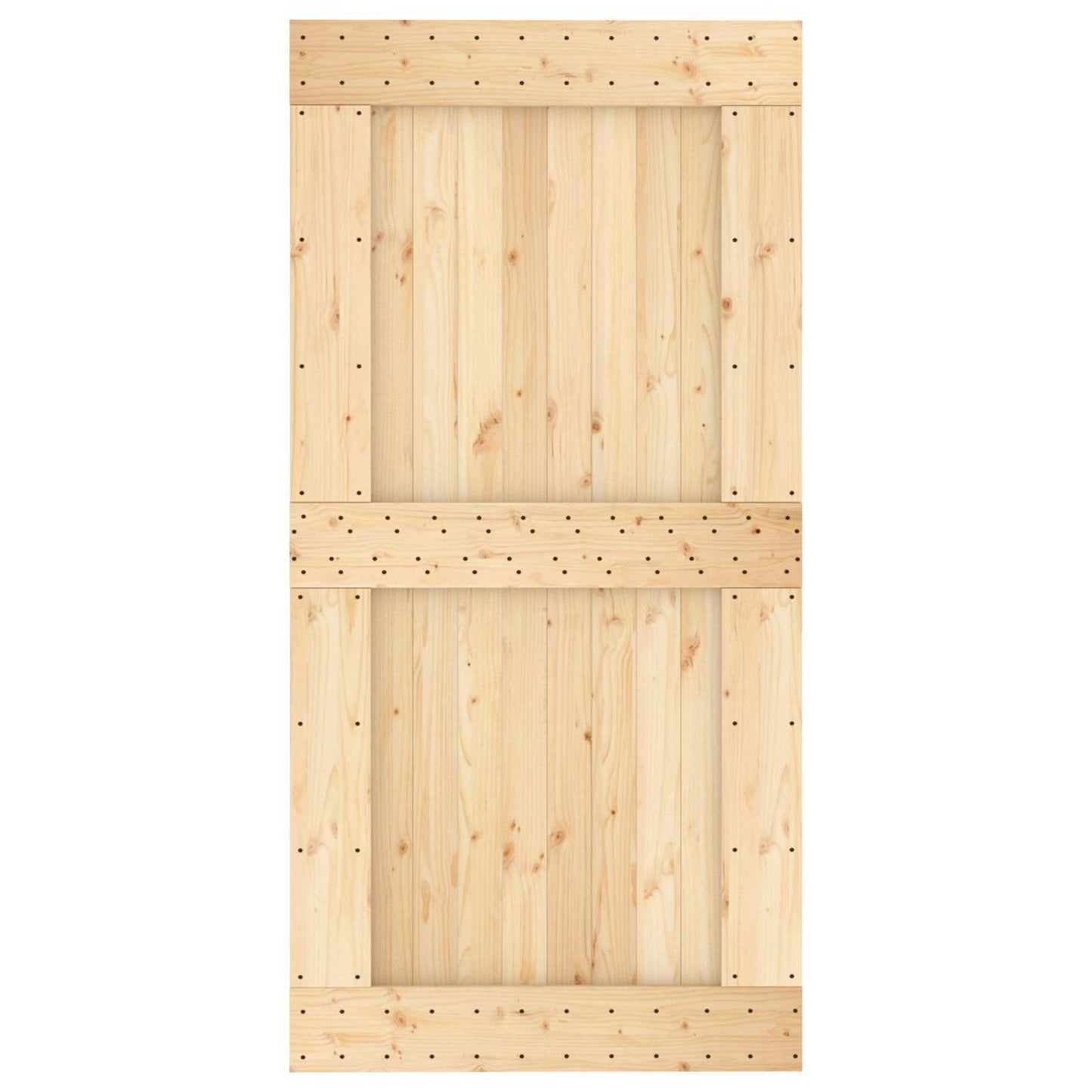 Door NARVIK 39.37 x 82.68 in Solid Pine Wood (Untreated)