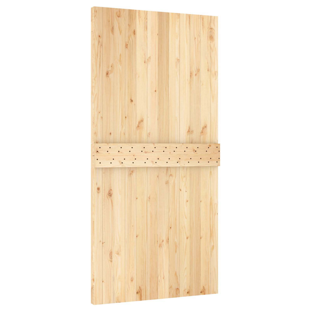 | Door | NARVIK Natural 39.37 x 82.68 in Solid Pine Wood
