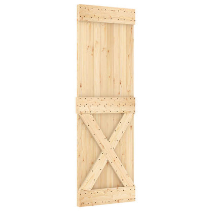 Door NARVIK 27.56 x 82.68 in Solid Pine Wood (Untreated)