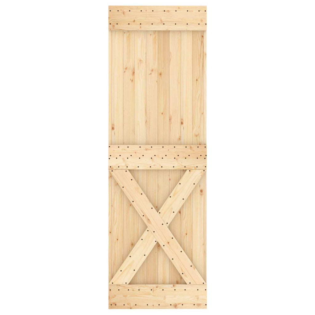 | Door | NARVIK Natural 27.56 x 82.68 in Solid Pine Wood