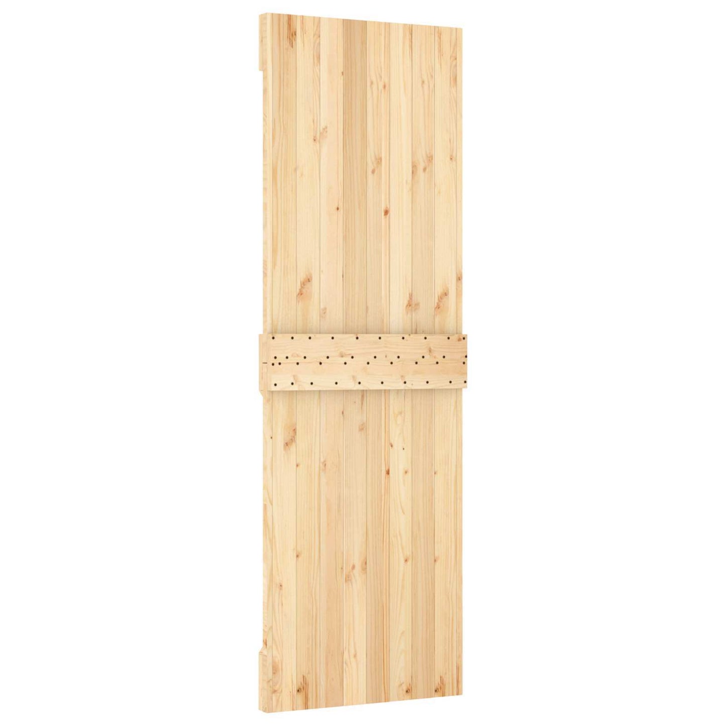 Door NARVIK 27.56 x 82.68 in Solid Pine Wood (Untreated)