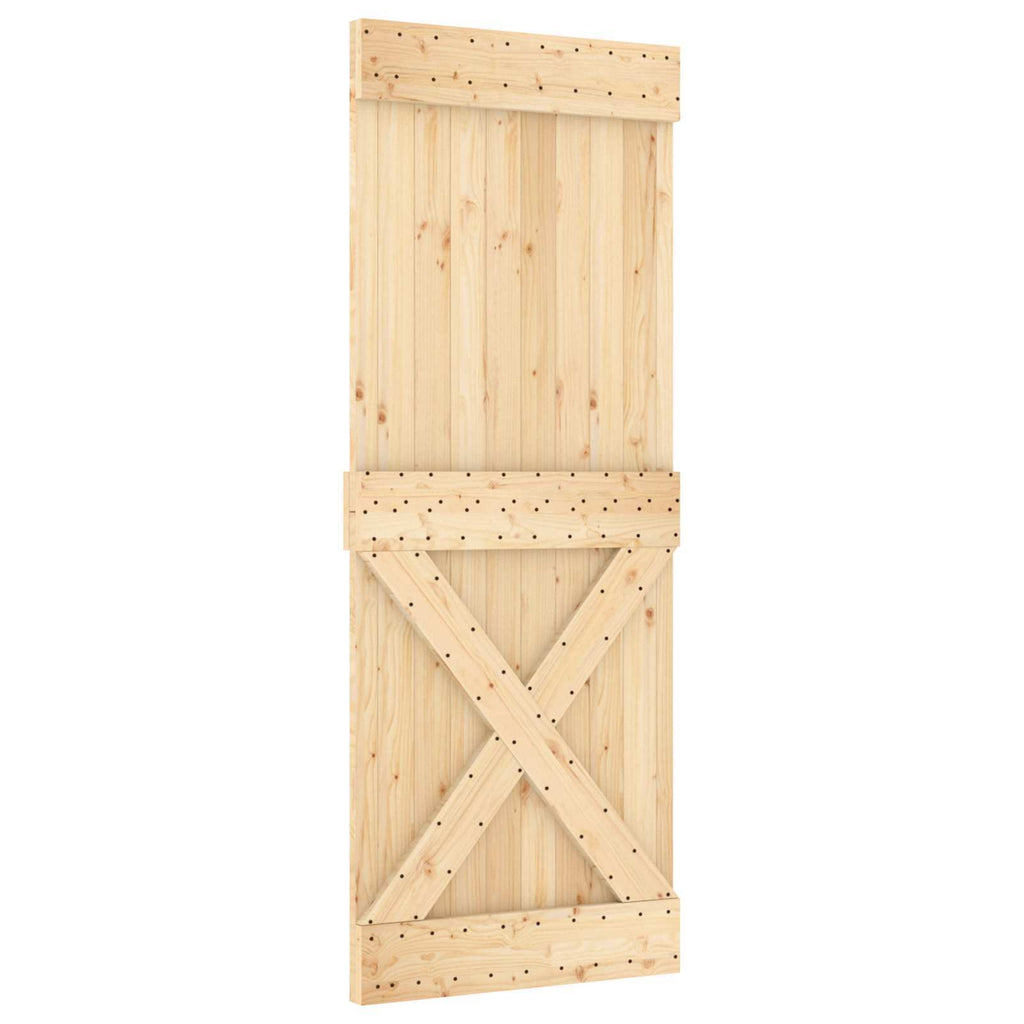 | Door | NARVIK Natural 31.50 x 82.68 in Solid Pine Wood