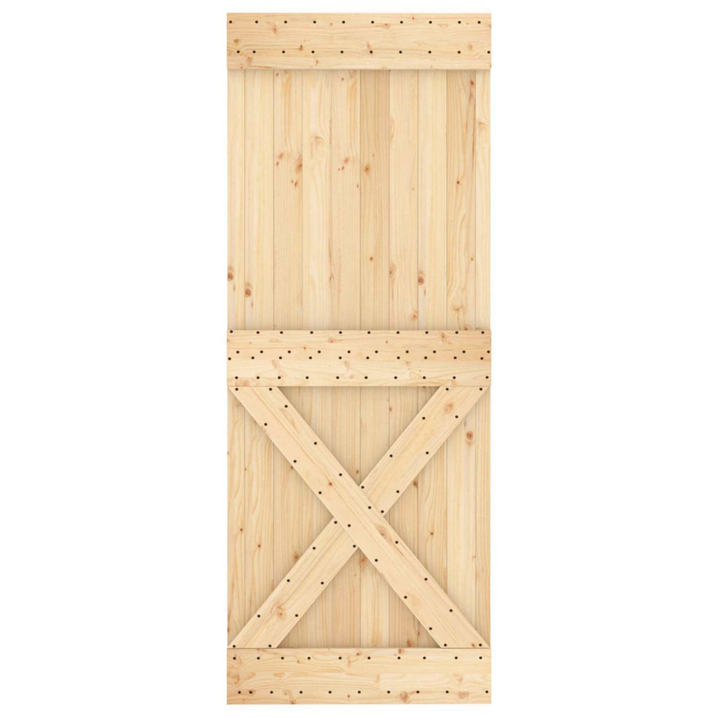 | Door | NARVIK Natural 31.50 x 82.68 in Solid Pine Wood
