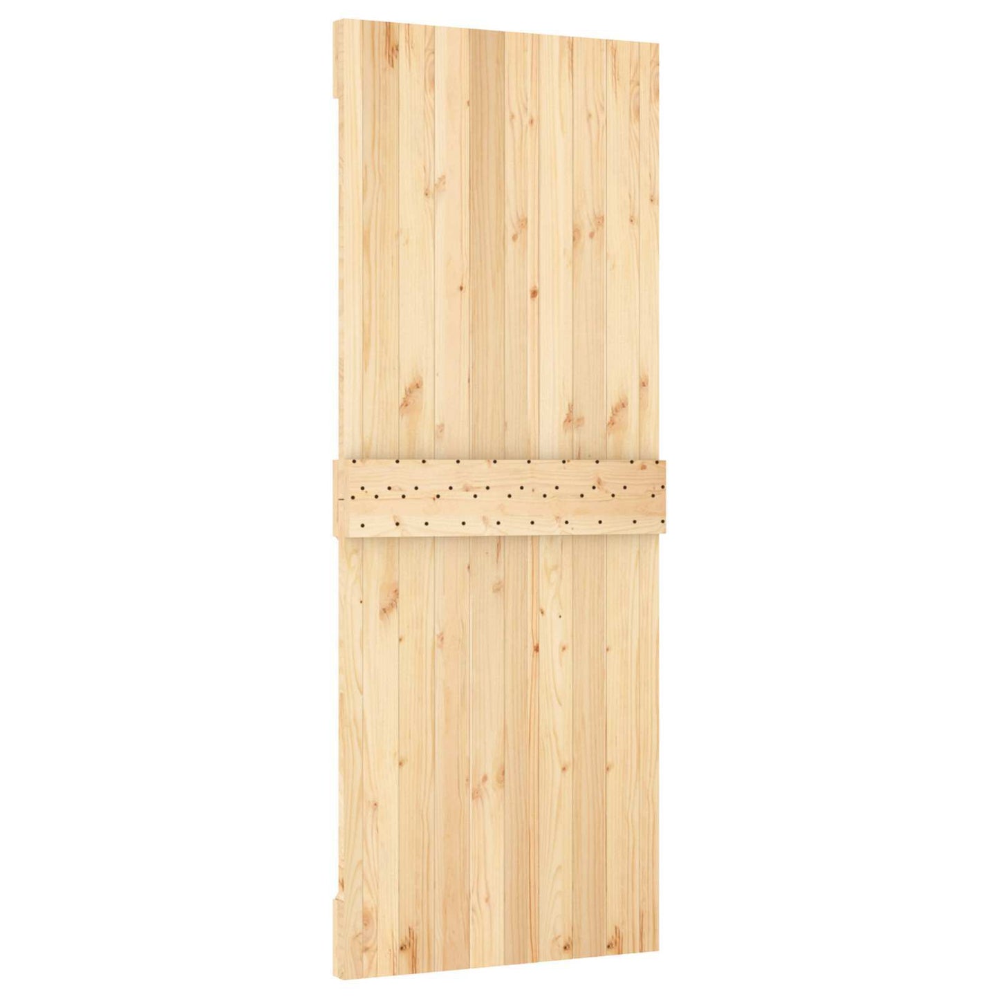 Door NARVIK 31.50 x 82.68 in Solid Pine Wood (Untreated)