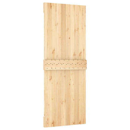 Door NARVIK 31.50 x 82.68 in Solid Pine Wood (Untreated)
