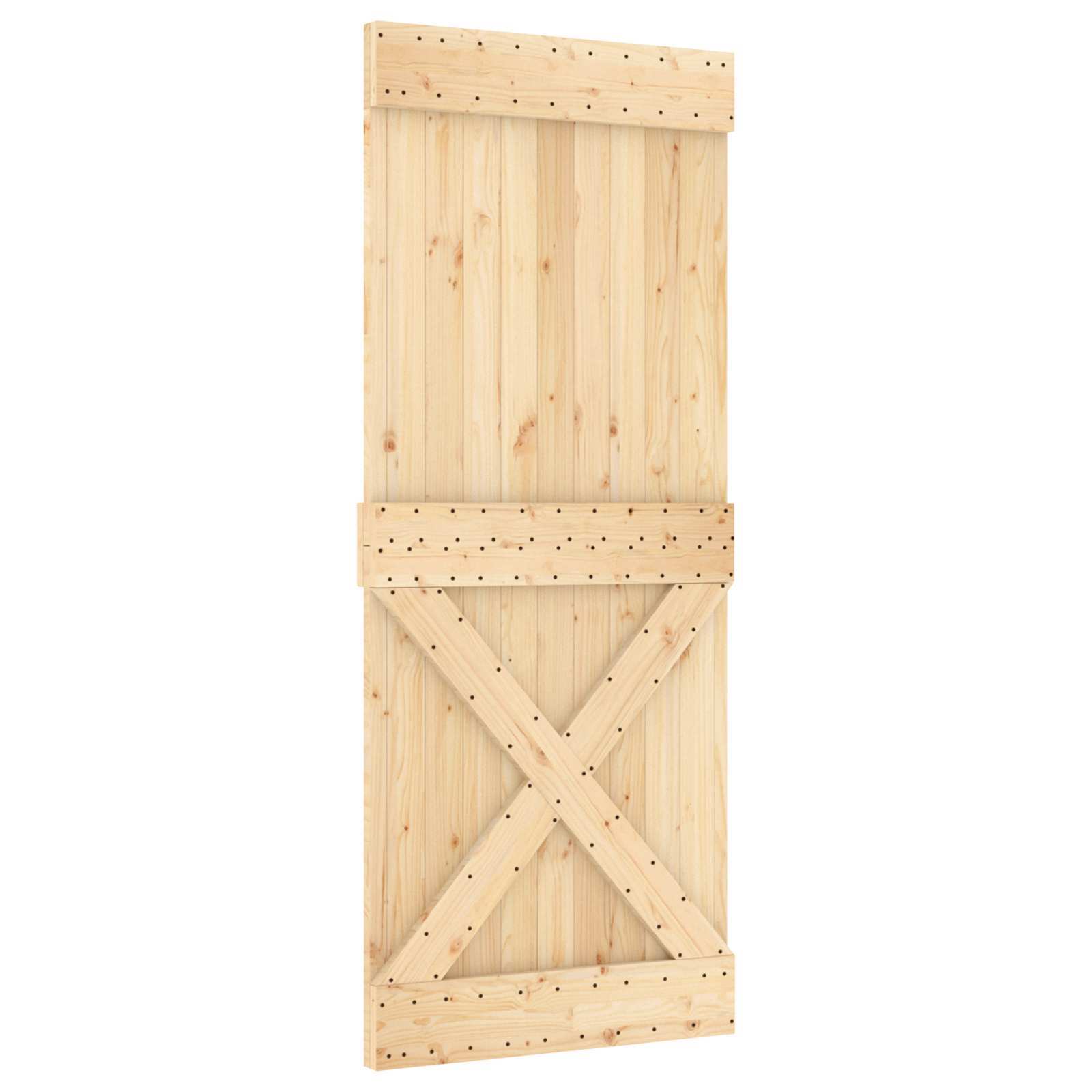 | Door | NARVIK Natural 33.46 x 82.68 in Solid Pine Wood