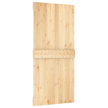 Door NARVIK 37.40 x 82.68 in Solid Pine Wood (Untreated)