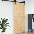 | Door | NARVIK Natural 39.37 x 82.68 in Solid Pine Wood