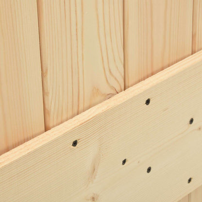 Door NARVIK 39.37 x 82.68 in Solid Pine Wood (Untreated)