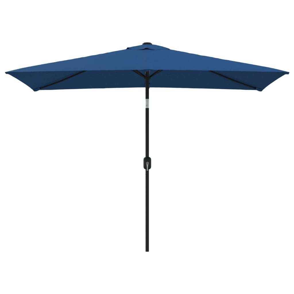 Garden Parasol with Metal Pole 118"x78.7" Azure