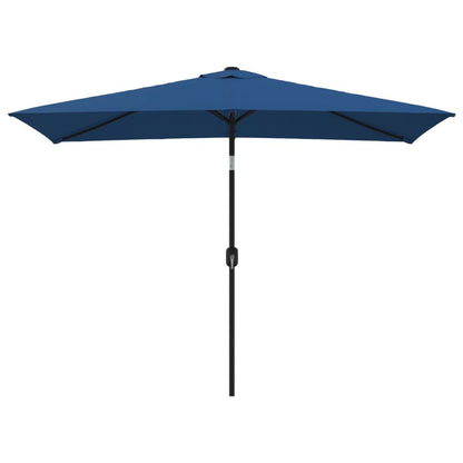 Garden Parasol with Metal Pole 118"x78.7" Azure