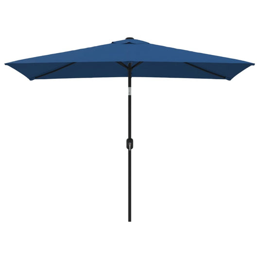 Garden Parasol with Metal Pole 118"x78.7" Azure