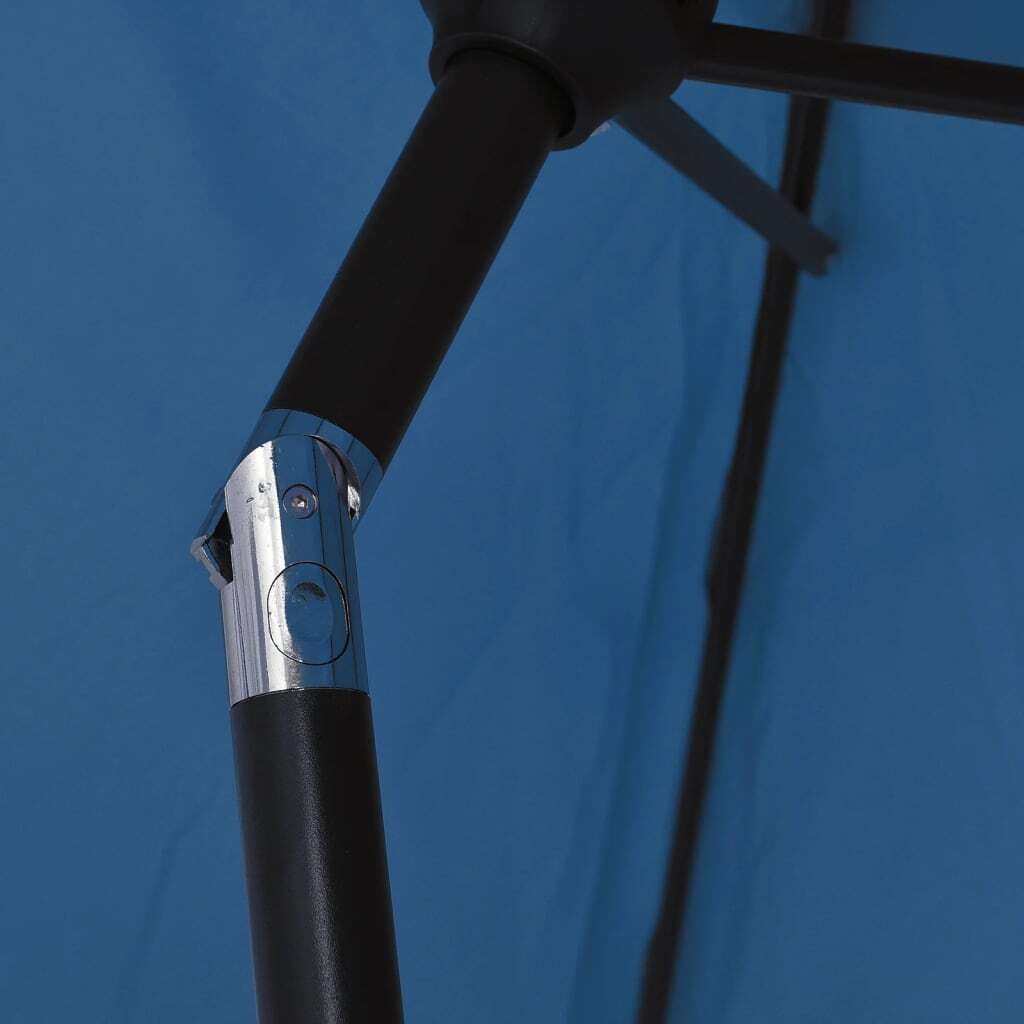 Garden Parasol with Metal Pole 118"x78.7" Azure