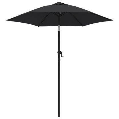 Garden Parasol Black 78.7"x88.2" Aluminum