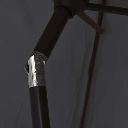 Garden Parasol Black 78.7"x88.2" Aluminum
