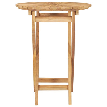 Folding Patio Table  23.6" Solid Teak Wood