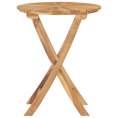 Folding Patio Table  23.6" Solid Teak Wood