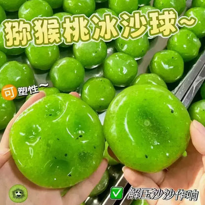 Handmade Watermelon Slushy Squishy Toy Soft Slow Rebound Stress Relief ADHD Squeeze Toy Realistic Fruit Model Adult Gift