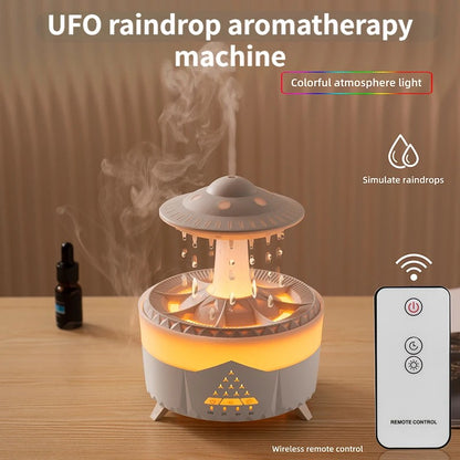 New UFO Raindrop Humidifier Water Drop Air Humidifier USB Aromatherapy Essential
