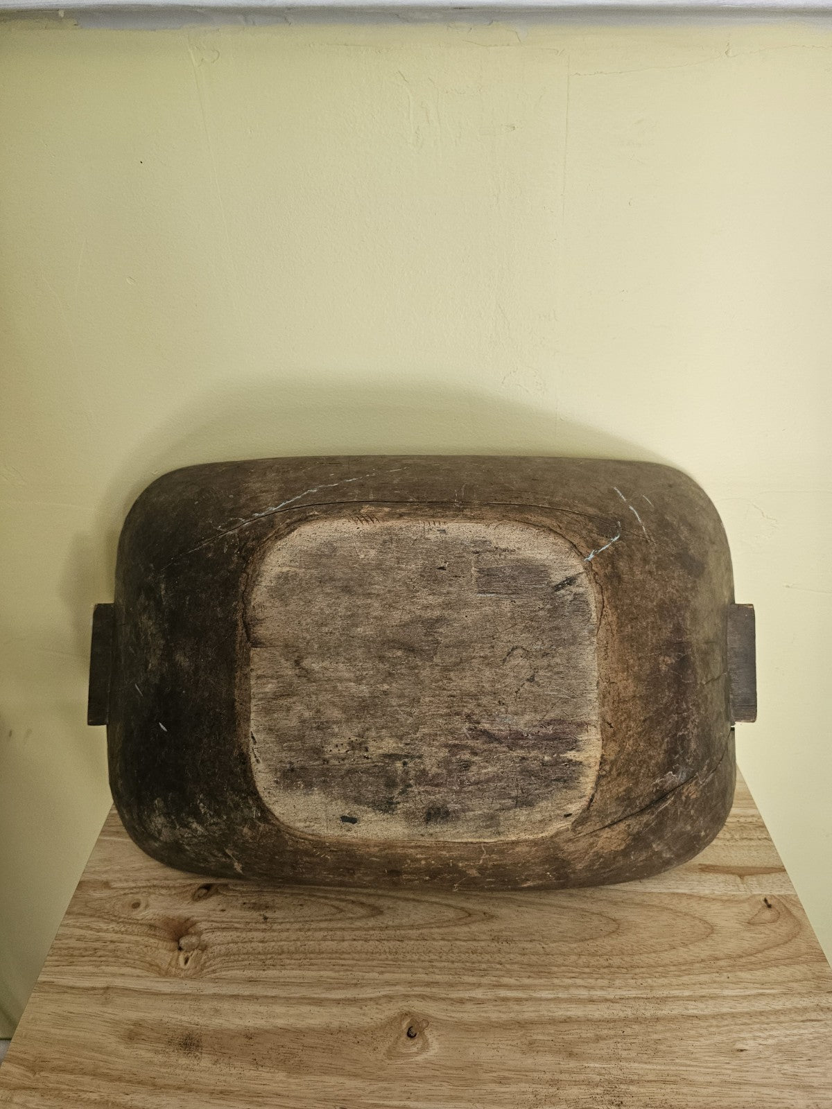 Vintage Early American Hand Made Wood Bowl