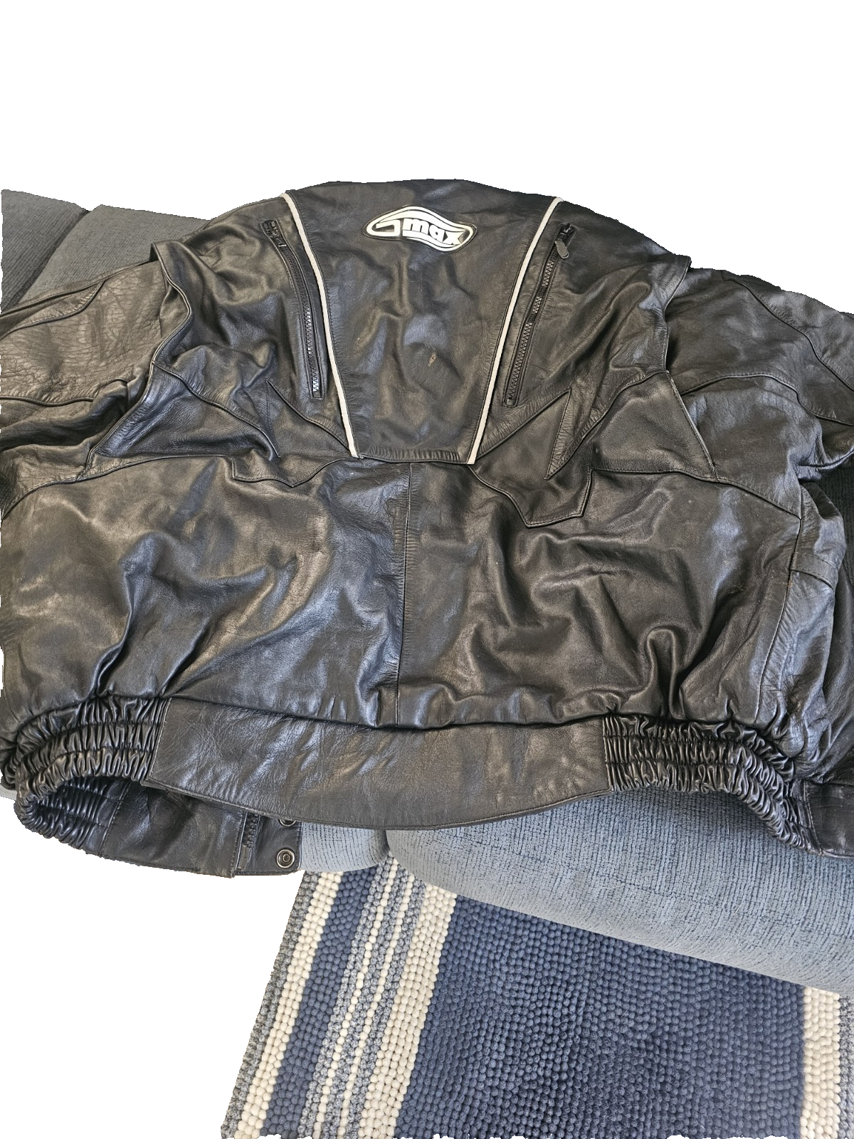 Man or Woman Snomobile Leather Coat 