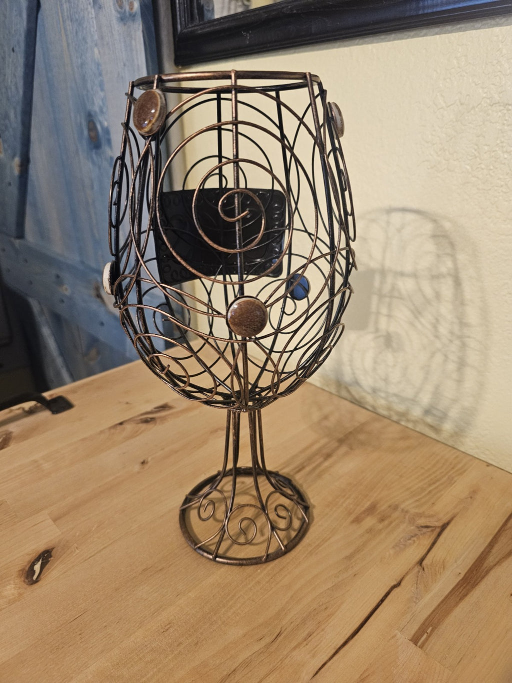Misc Wired cork goblet used handmade beautiful