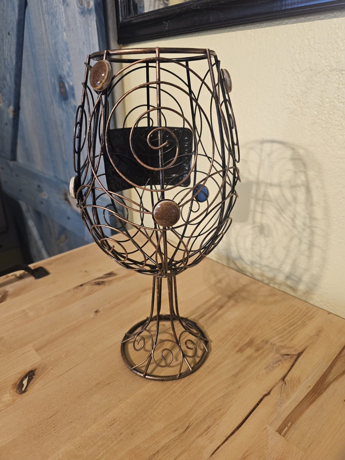 Misc Wired cork goblet used handmade beautiful