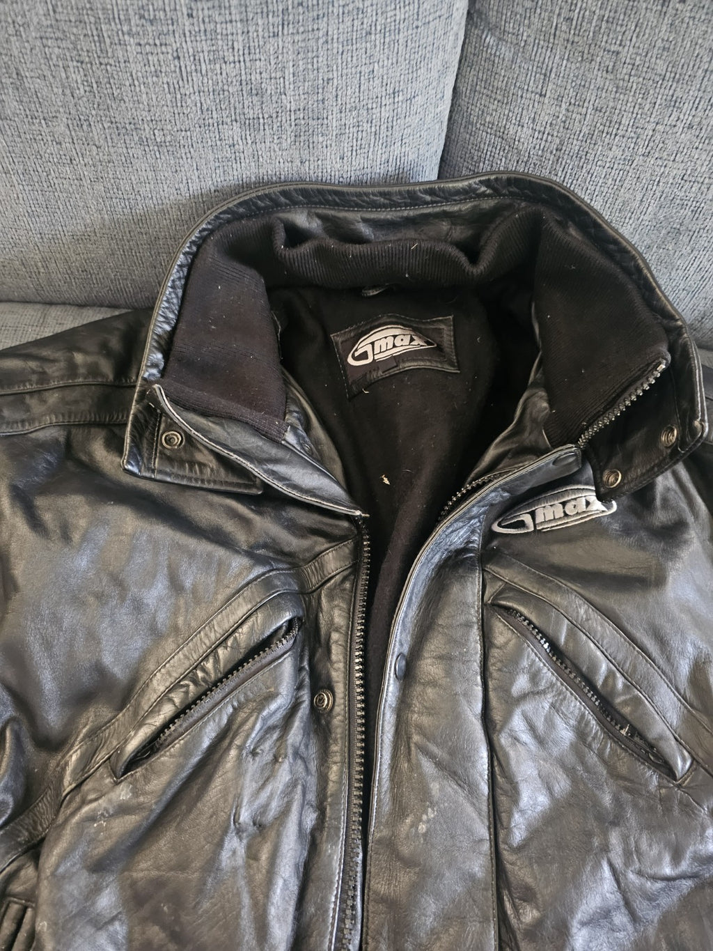 Man or Woman Snomobile Leather Coat 