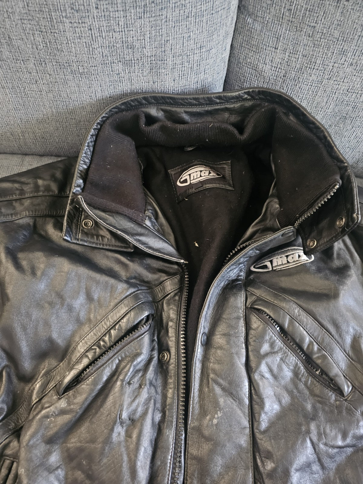 Man or Woman Snomobile Leather Coat 