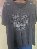 T-Shirt men's black t-shirt preowned large hard rock casino