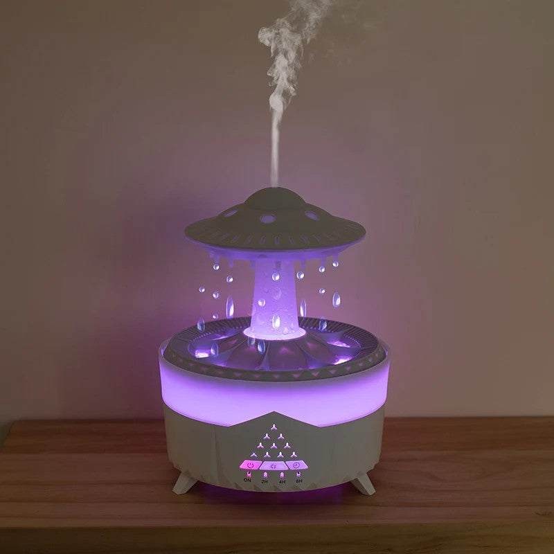 New UFO Raindrop Humidifier Water Drop Air Humidifier USB Aromatherapy Essential