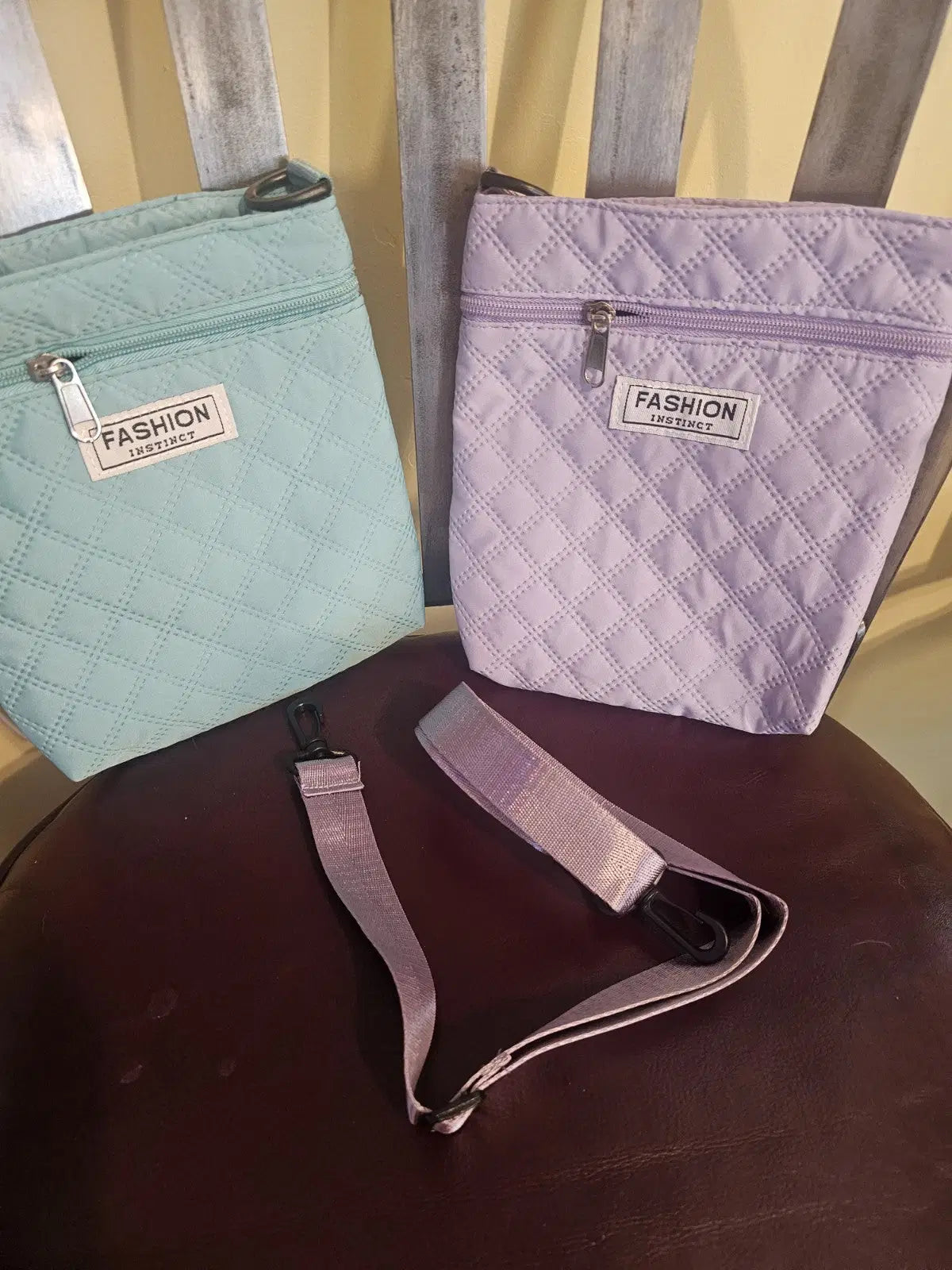 Purse Fashion crossbody bag purple or teal adjustable and detachable strap