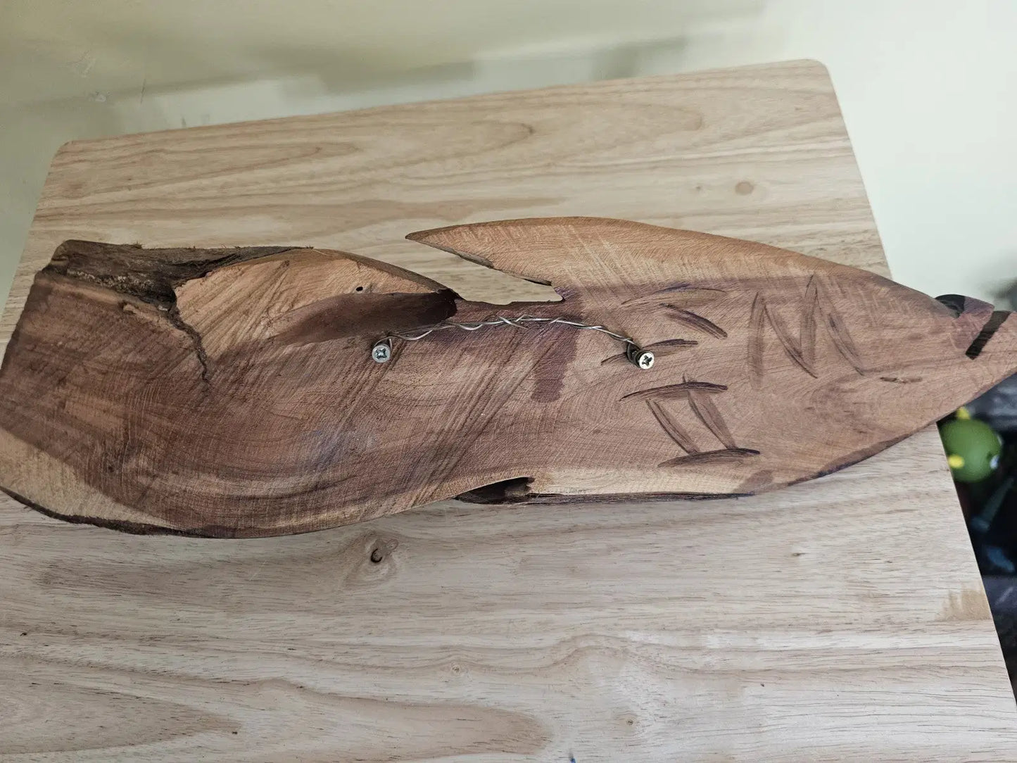 Driftwood hand crafted fish