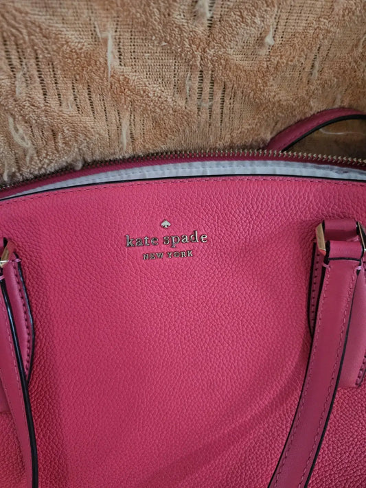 Purse Kate spade New York pebbled leather satchel type top handle bag