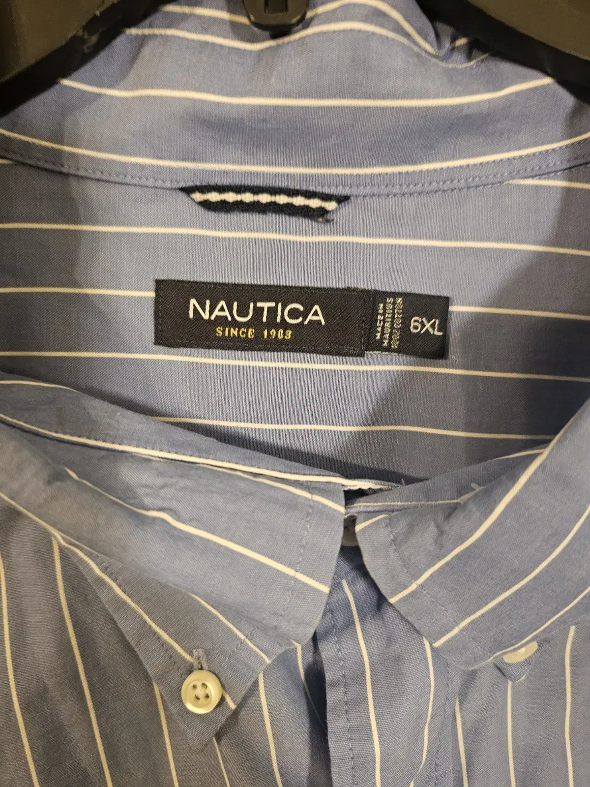 Shirt Nautica men's long sleeved shirt dress or causal 6XTL