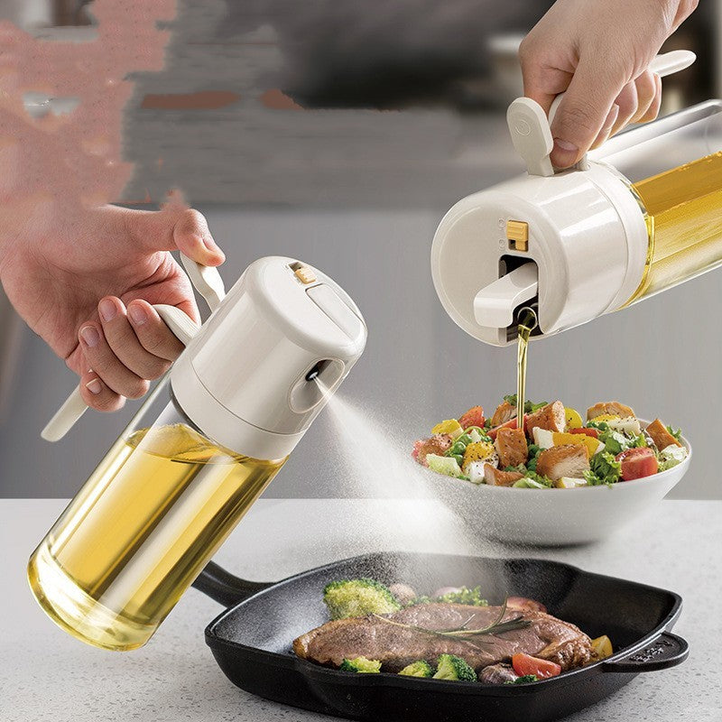 2 In 1 Oil Sprayer Bottle BBQ Cooking Oil Dispenser Olive Oil Pourers Sprayer Ki