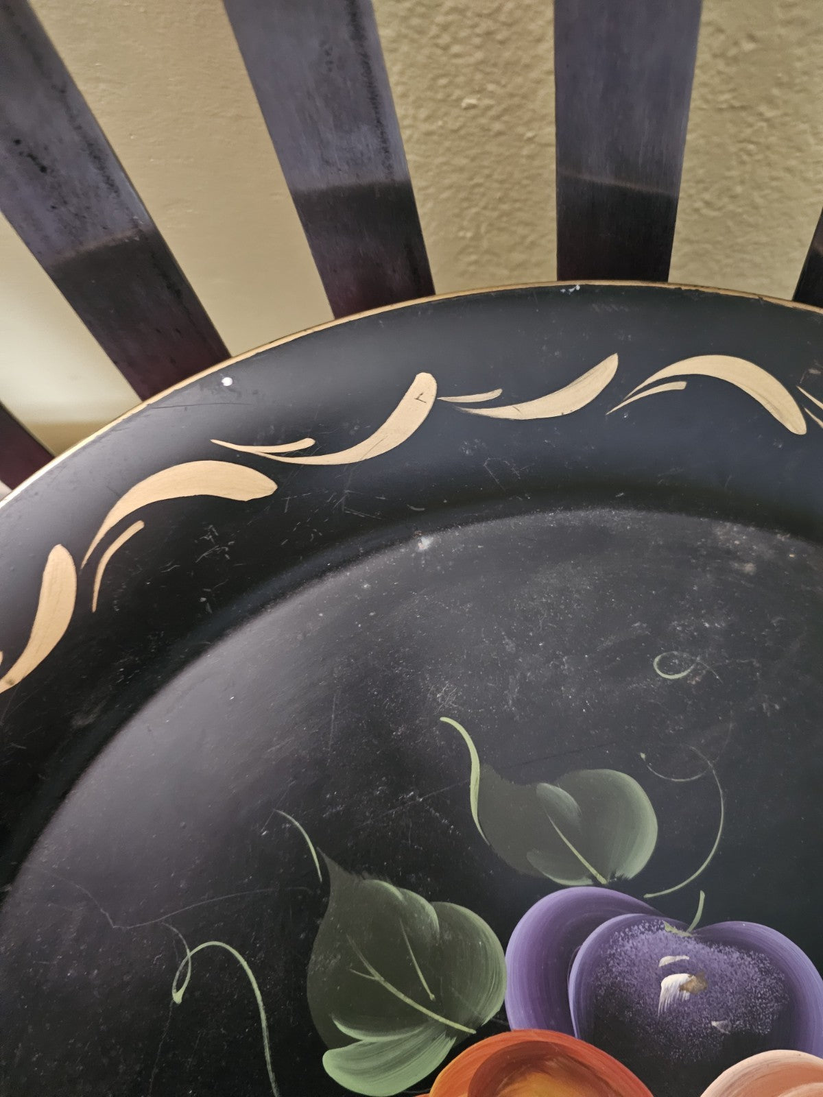 Hand painted Vintage Toleware Tray by Nashco