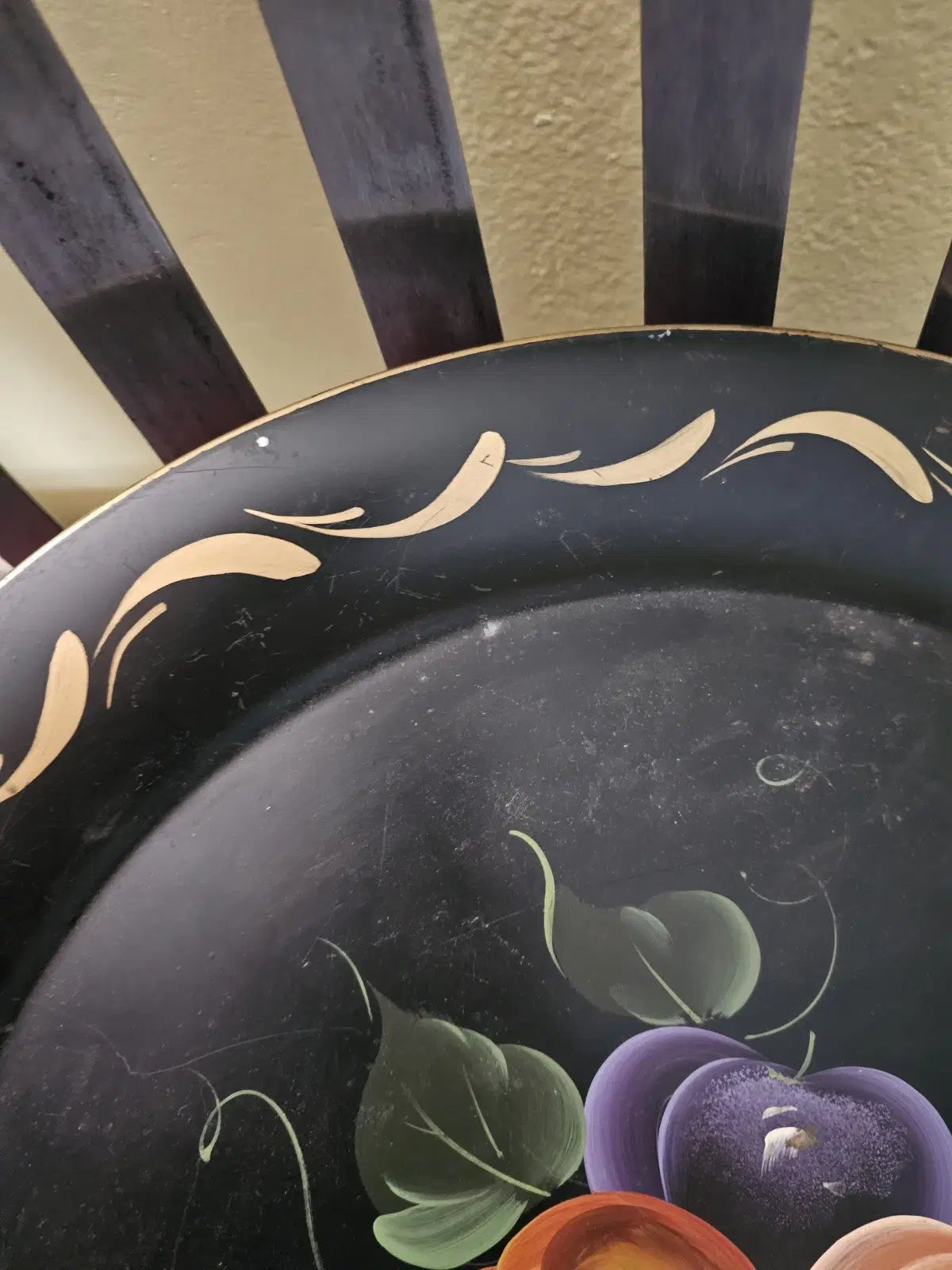 Hand painted Vintage Toleware Tray by Nashco