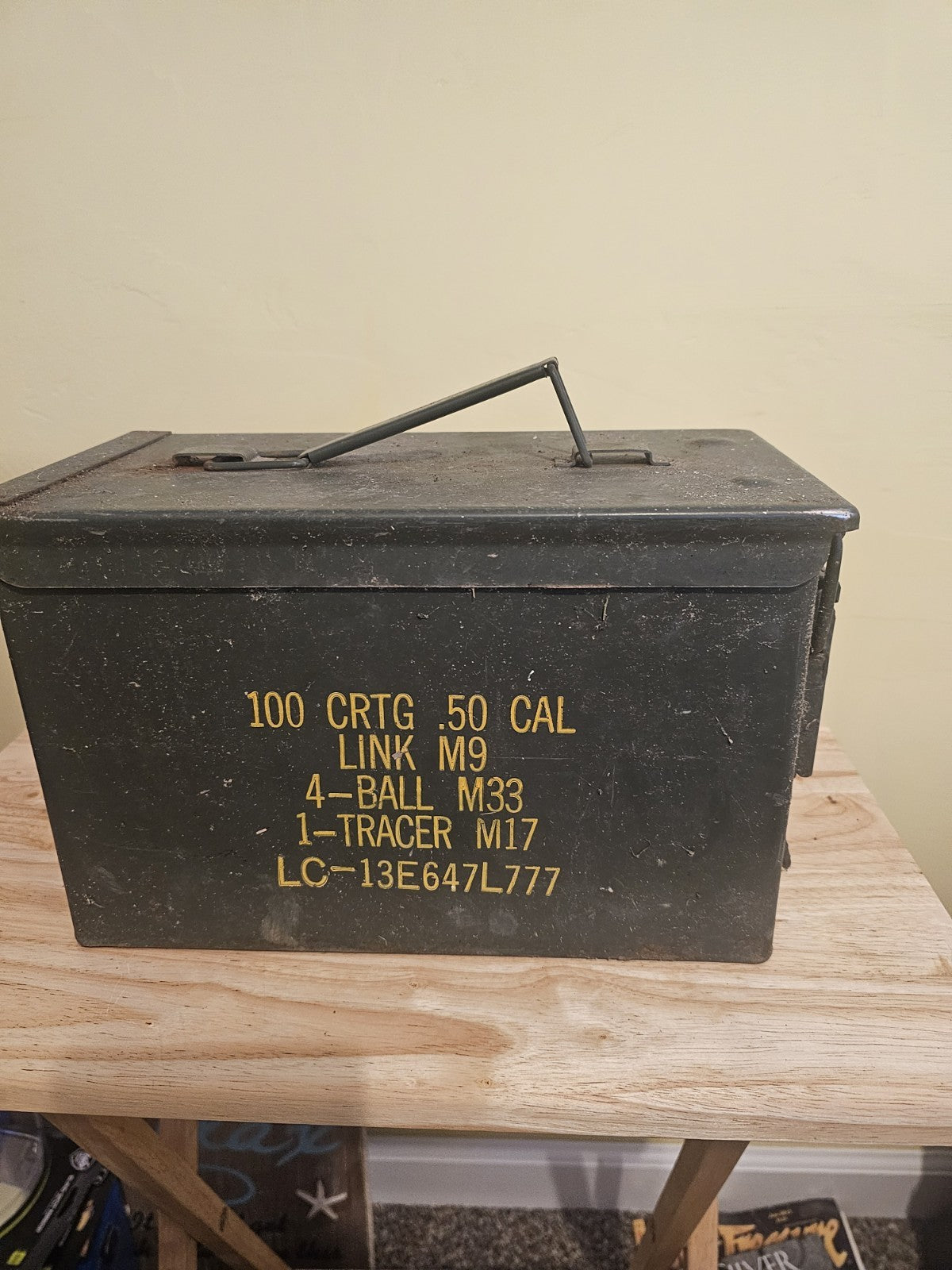 Strategy 50 Caliber Metal Ammo Storage Box OD Green Stackable design Metal Latch