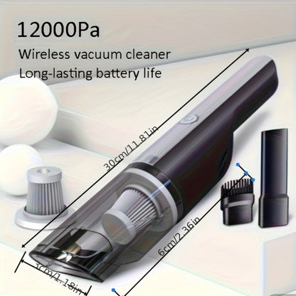 Wireless Red Car Vacuum Cleaner Wireless Car With Strong Suction Handheld Vacuum